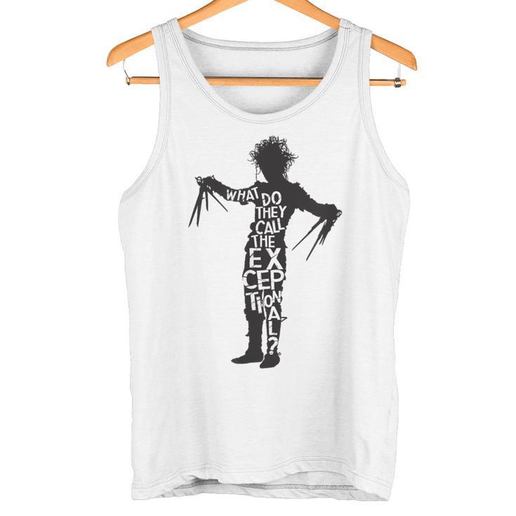 Tim Burton's Edward Scissorhands Movie Quote Tank Top