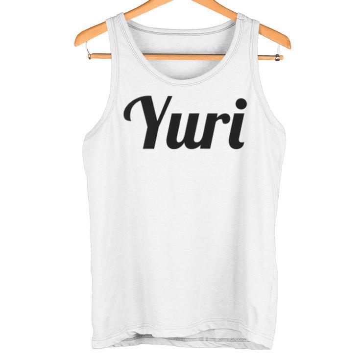 Top That Says The Name Yuri Niedliche Erwachsene Kinder Grafik Tank Top