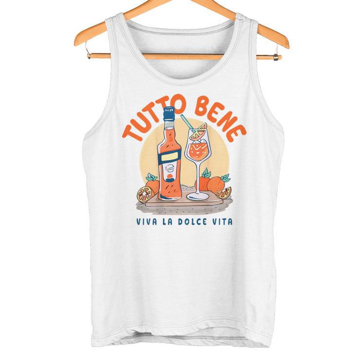 Tutto Bene Xiva La Dolceita Aperoil Spritz Club Back Tank Top