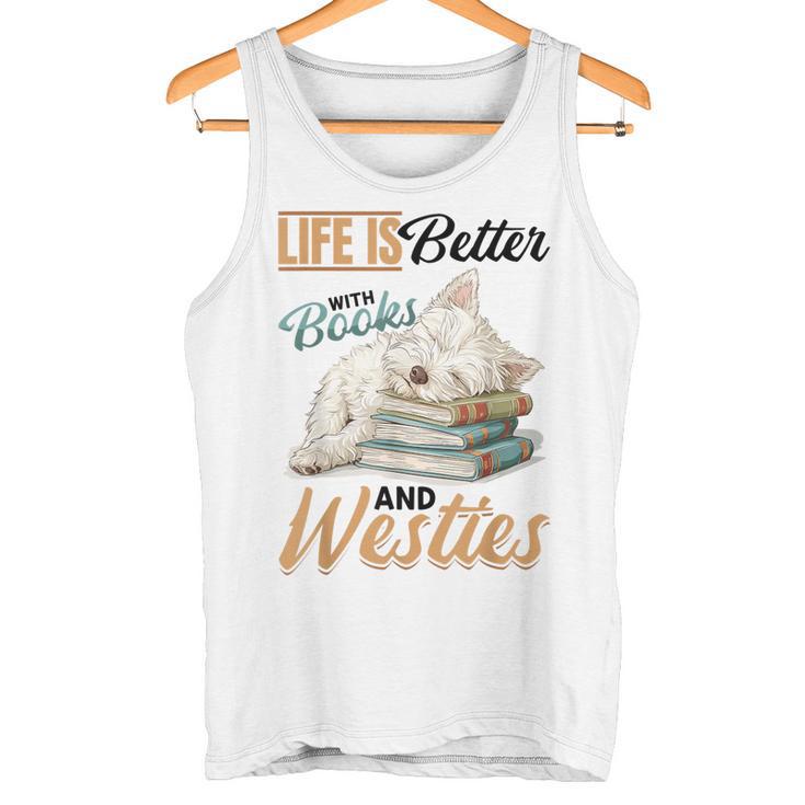 West Highland Terrier Westie Hunderasse Das Leben Ist Besser Gray Tank Top