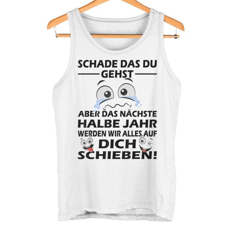 Zum Farewell Schade Das Du Gehst Work Colleagues Tank Top