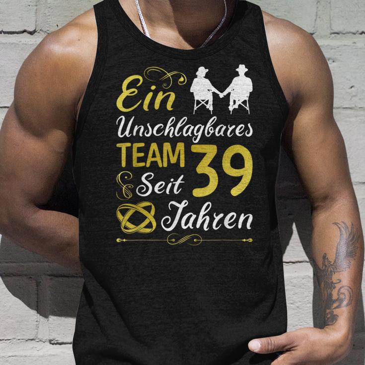 39 Jahreerheiratet 39 Hochzeitstag Sonnenhochzeit Tank Top Geschenke für Ihn