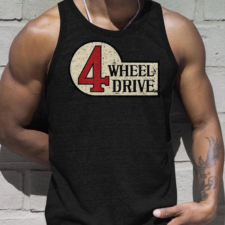 4-Wheel Driveintage 4X4 Overland Emblem 4Wd Tank Top Geschenke für Ihn