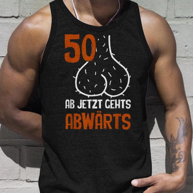 50 Ab Jetzt Gehts Abwärts Birthday Tank Top Geschenke für Ihn