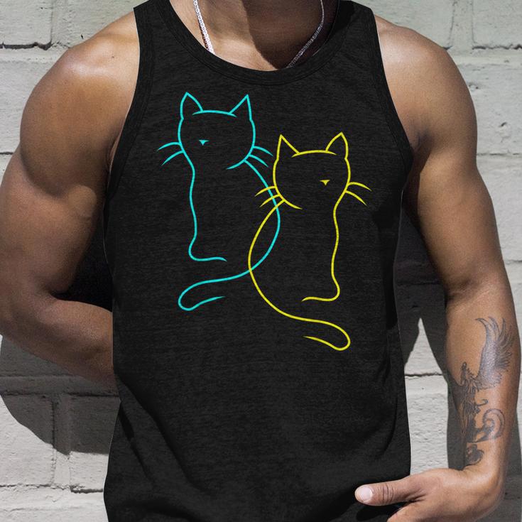 80S 90S Cats Retro Kittenintage Cat Children's Tank Top Geschenke für Ihn