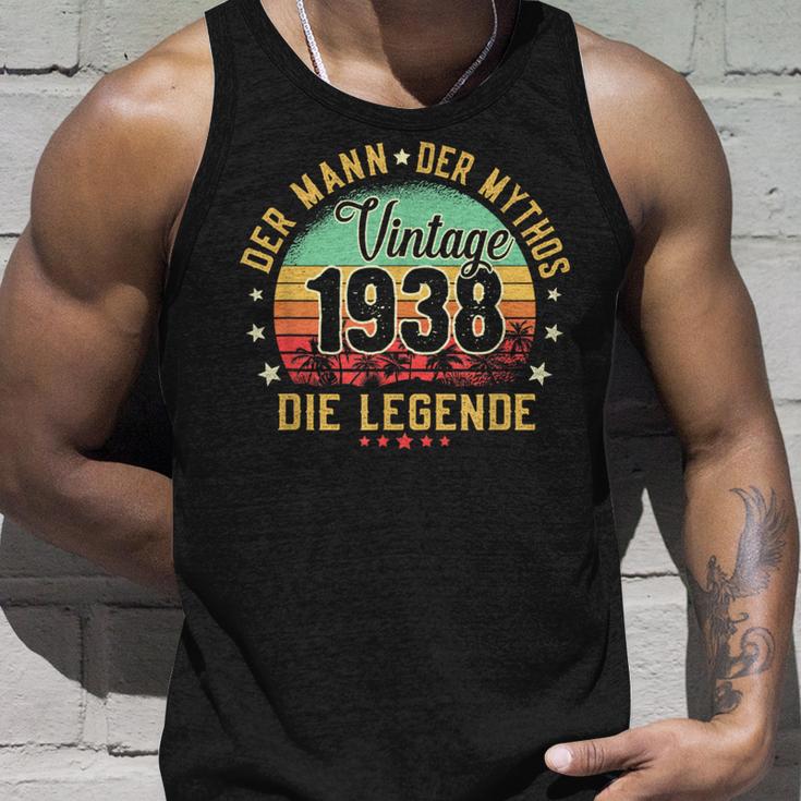 84Th Birthday Man Mythos Legendintage 1938 Tank Top Geschenke für Ihn