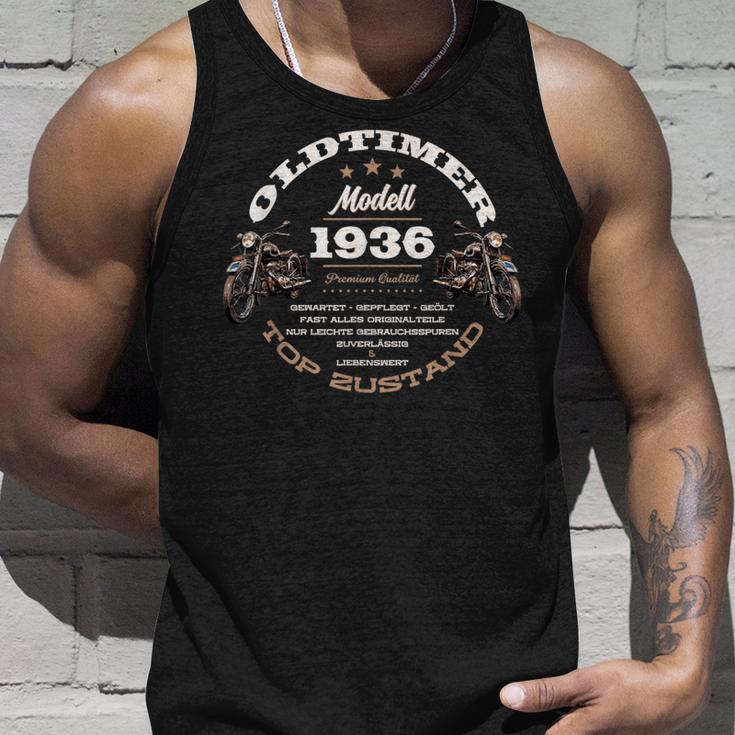 88 Geburtstag Mann Frau Motorrad Motorradfahrer Biker 1936 Tank Top Geschenke für Ihn