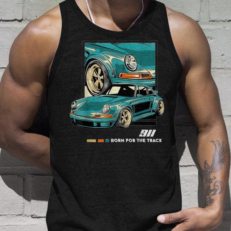 911 Gt3 Rs Silhouette Oldtimer Retrointage Car Tank Top Geschenke für Ihn