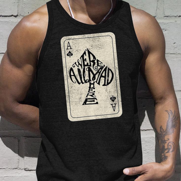 Ace Of Spades We're All Mad Here Alice In Wonderland Tank Top Geschenke für Ihn