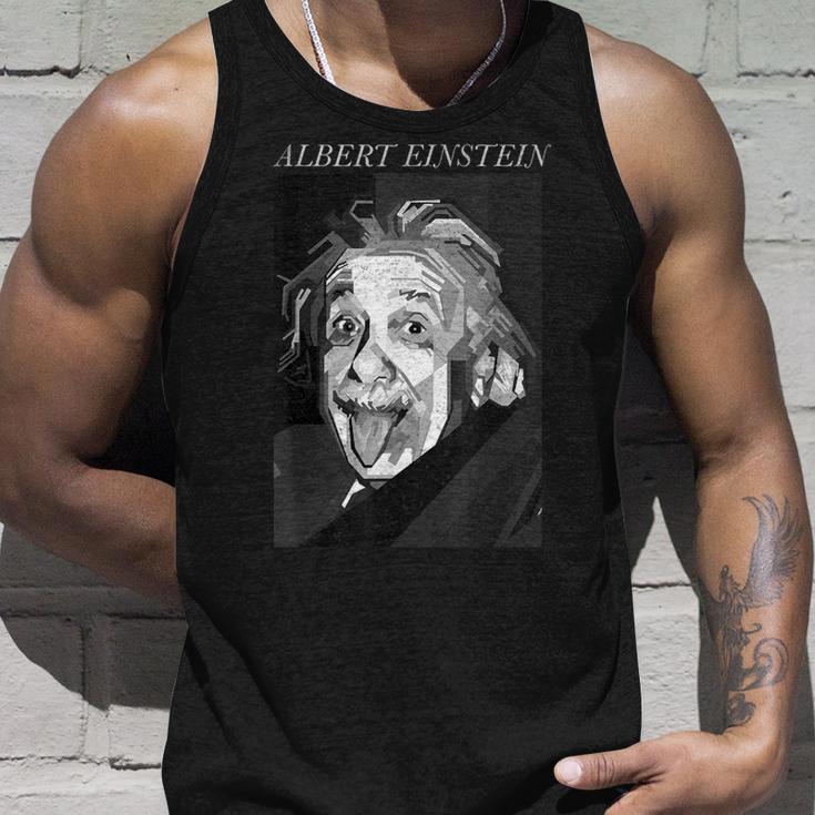 Albert Einstein Logic Quote Front Back Tank Top Geschenke für Ihn