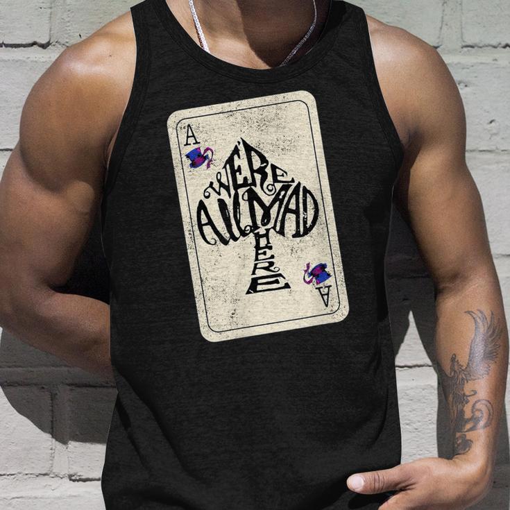 Alice In Wonderland We're All Mad Here Ace Of Spades Tank Top Geschenke für Ihn