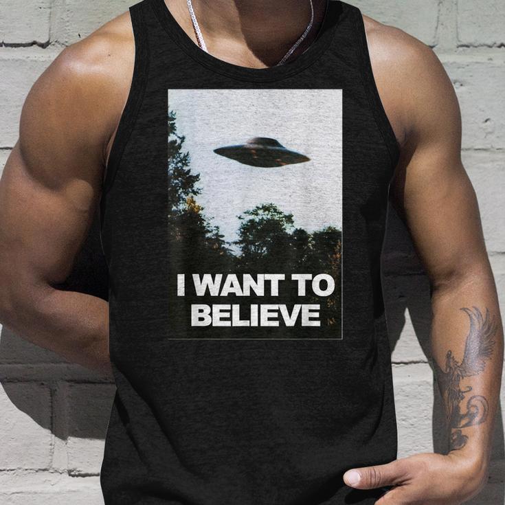 Alien Ufo Hunter I Want To Believe Tank Top Geschenke für Ihn