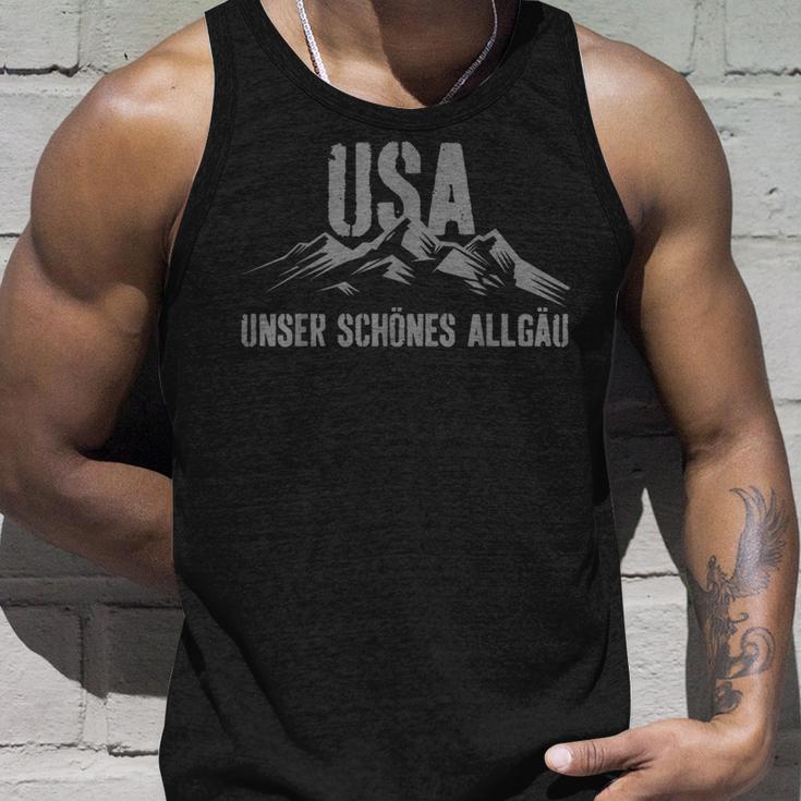 Allgäu Usa Unser Schöne Allgäu Mountains Hiking Alps Tank Top Geschenke für Ihn