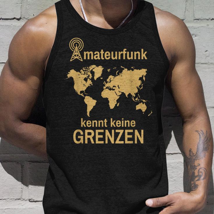 Amateurfunk Kennt Keine Borders Retro Radio Amateur Radio Tank Top Geschenke für Ihn