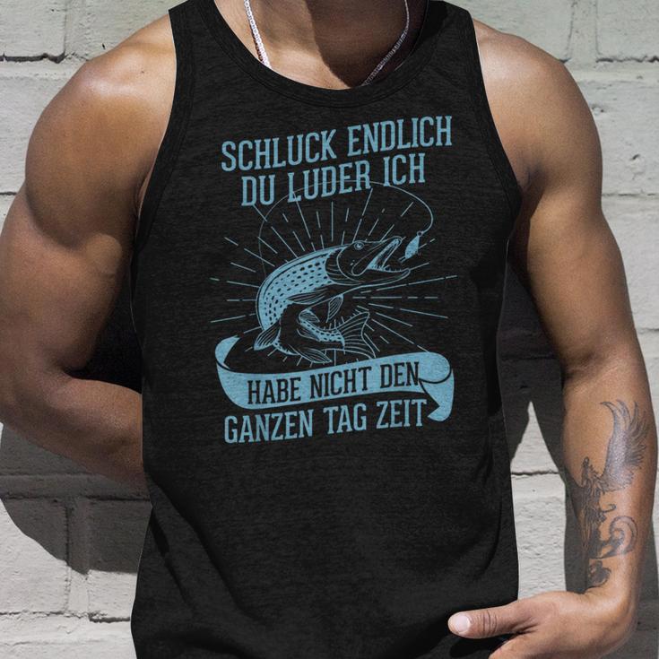 Angler Fishing Pike Du Luder Tank Top Geschenke für Ihn