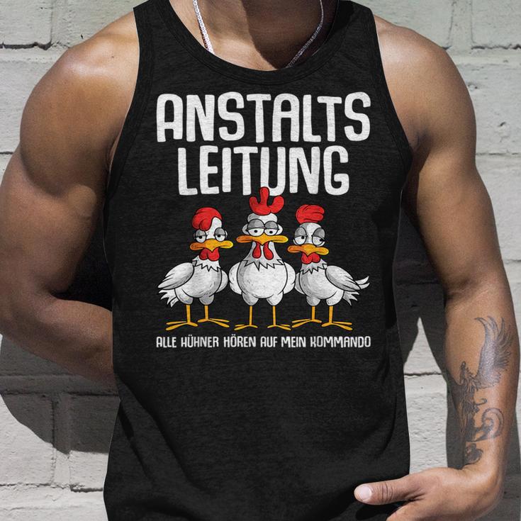 Anstaltsleitung Alle Hühner Hörauf Mein Kommando Tank Top Geschenke für Ihn