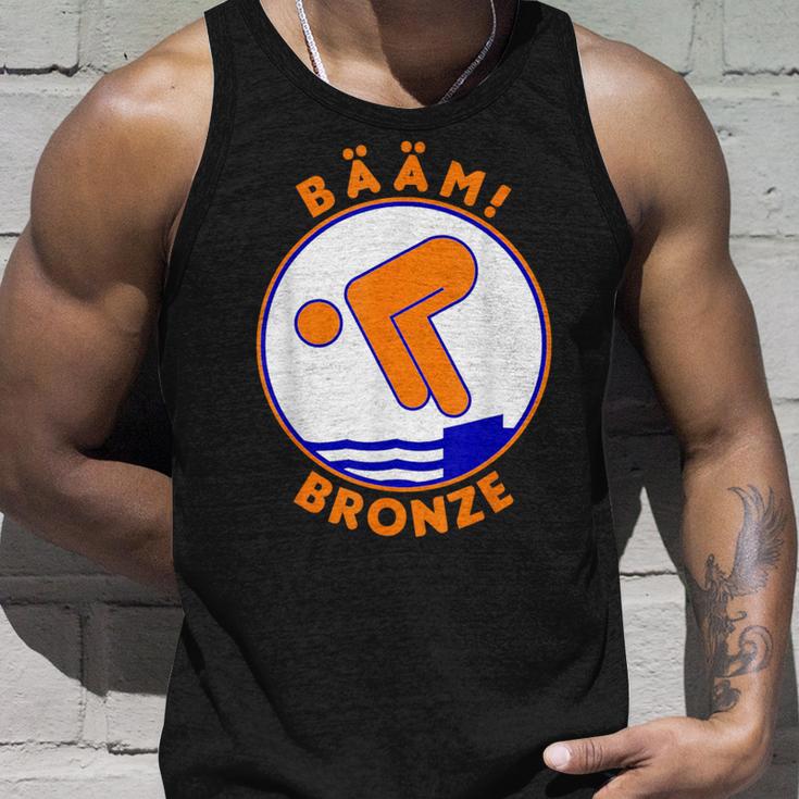 Bääm Bronze Swimming Badge Badge Swimmer S Tank Top Geschenke für Ihn