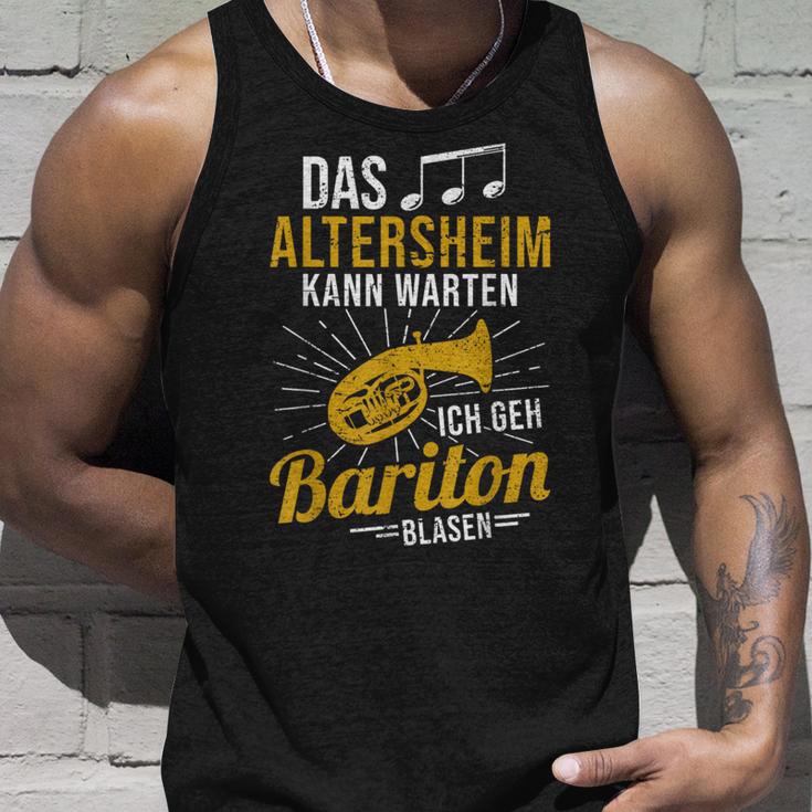 Baritone Horn Musician Das Altersheim Kann Wait Baritone Tank Top Geschenke für Ihn