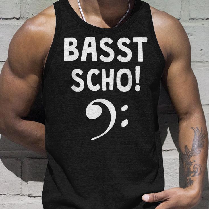 Basst Scho Bass Guitar Bassist Tank Top Geschenke für Ihn