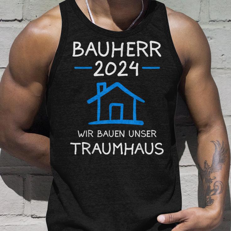 Bauherr 2024 Wir Bauen Unser Traumhaus Bauherr Tank Top Geschenke für Ihn