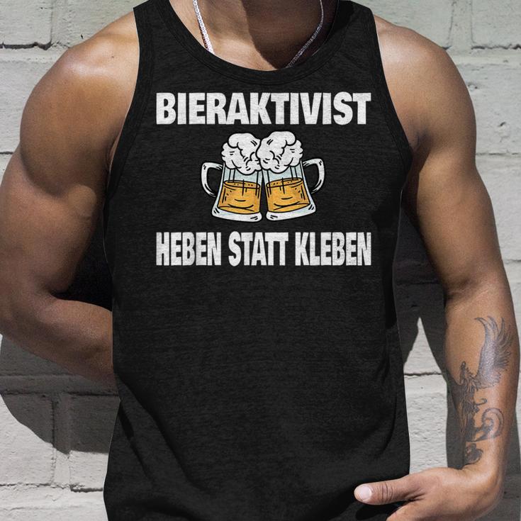 Bieraktivisten Heben Statt Kleben Witziges Party Tank Top Geschenke für Ihn