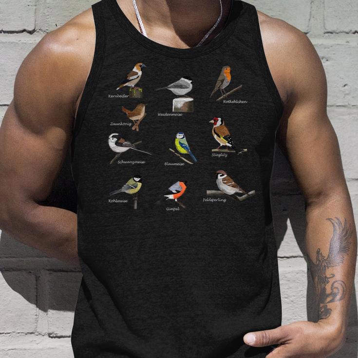 Bird Motif Garden Birds Songbirds Birds Tits Bunnels Sparrow Tank Top Geschenke für Ihn