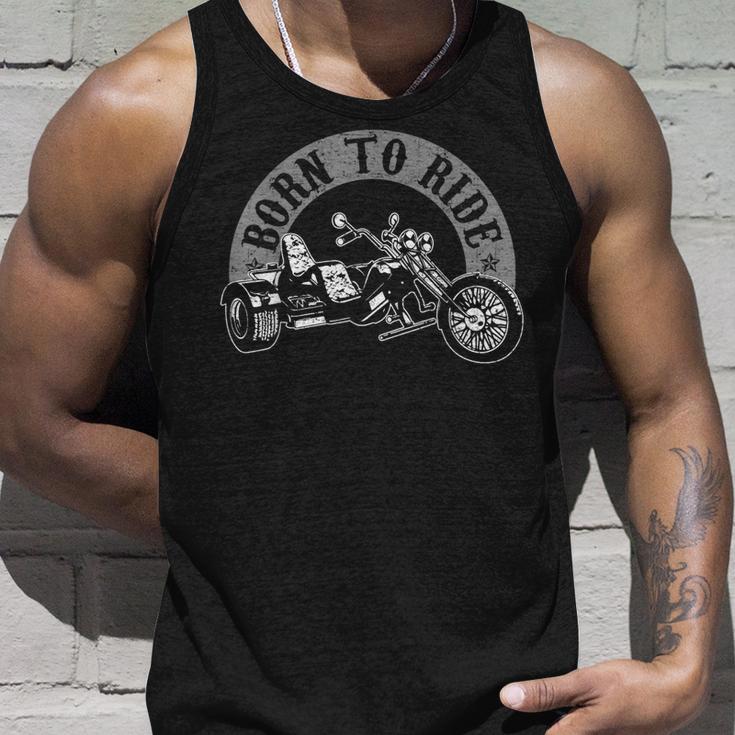 Born To Ride Trike Rider Trikes Tricycle Biker Tank Top Geschenke für Ihn