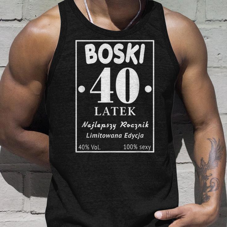 Boski 40 Latek Polska Koszulka Urodzinowa 40 Urodziny 40 Lat Tank Top Geschenke für Ihn