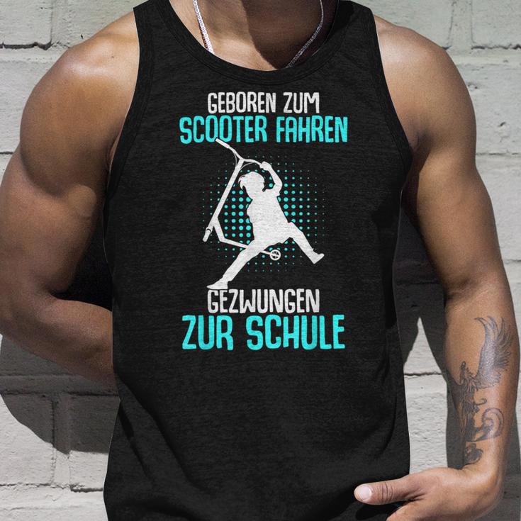 Boys & Children's With 'Geboren Zum Scooter Fahren' Motif Tank Top Geschenke für Ihn