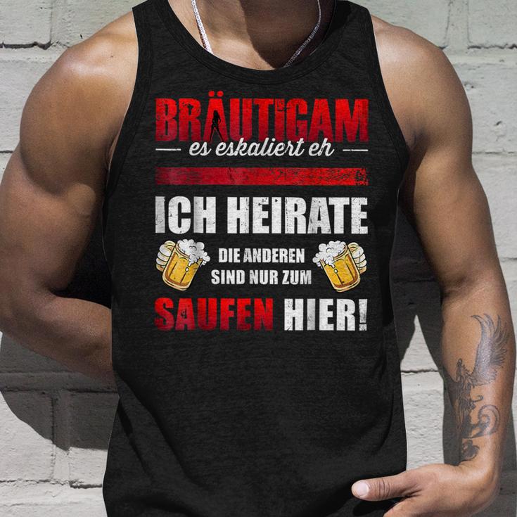 Bräutigam Es Escaliert Eh Ich Heirate Die Saugen Hier Tank Top Geschenke für Ihn