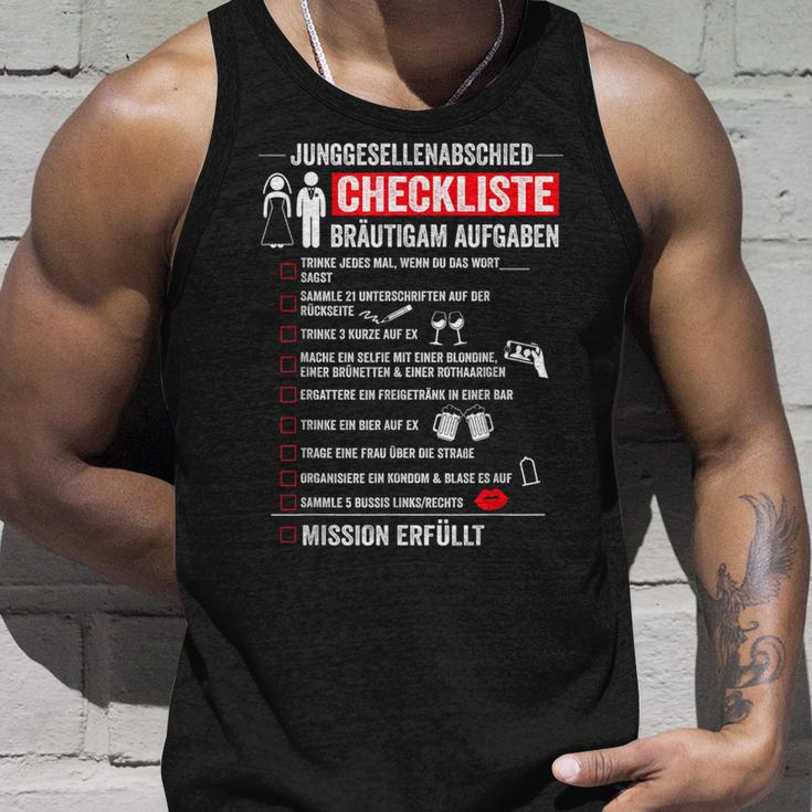 Bräutigam Jga Aufgaben Checkliste Stag Party Tank Top Geschenke für Ihn