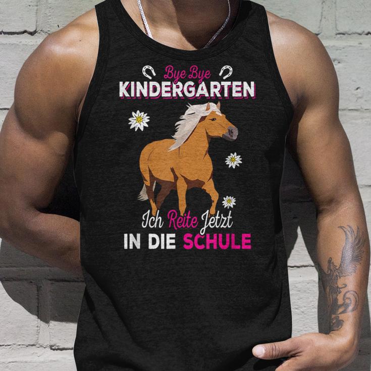 Bye Bye Kindergarten Ich Ride Jetzt In Die Schule Rider Tank Top Geschenke für Ihn