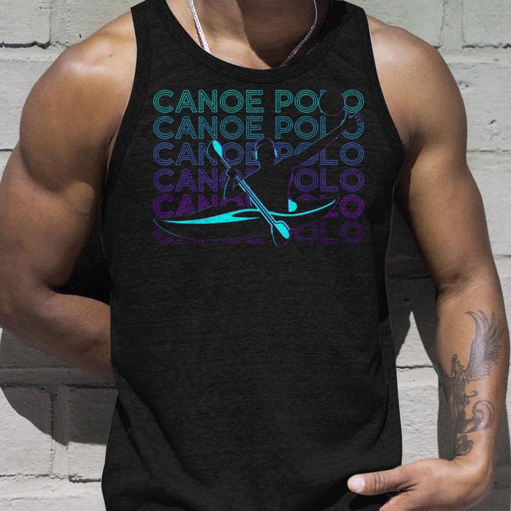 Canoe Polo Canoeing Retro Tank Top Geschenke für Ihn