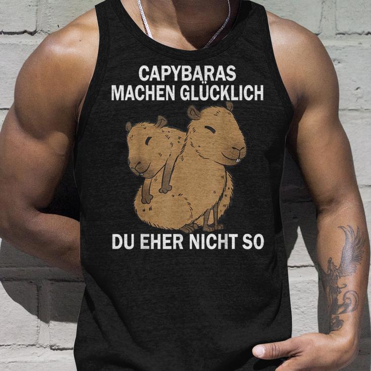 Capybaras Machen Glücklich Du Eher Nicht So Wasserschwein Tank Top Geschenke für Ihn