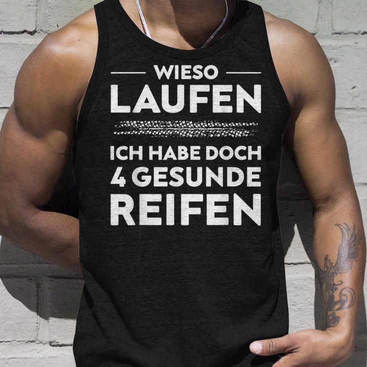 Car Mechatronics Mechanic 4 Tyres Tank Top Geschenke für Ihn