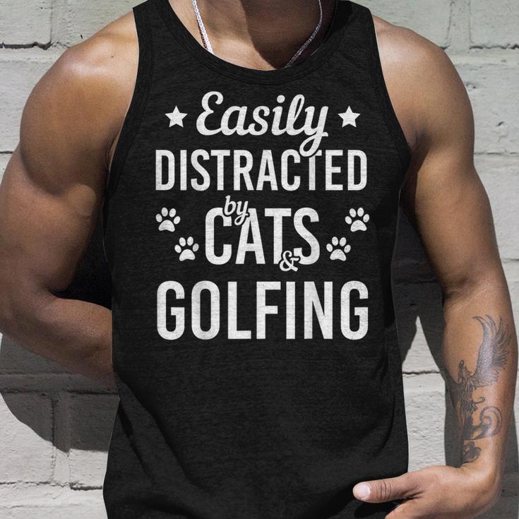 Cat Lover Golf Lover Cats And Golfing Golfer Cat Tank Top Gifts for Him