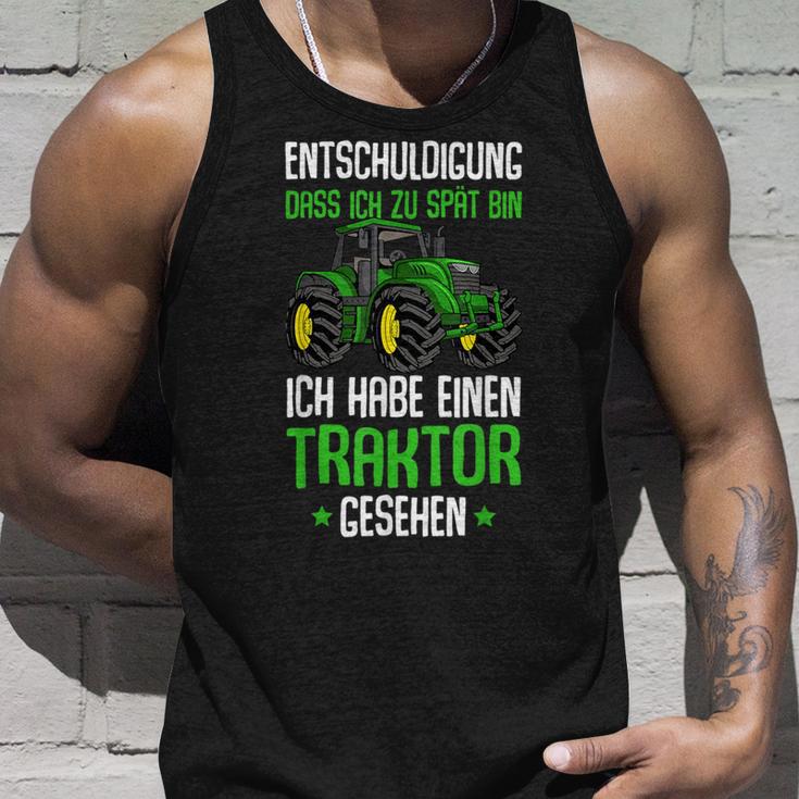 Children's Entschuldigung Das Ich Zu Late Tractor Tank Top Geschenke für Ihn