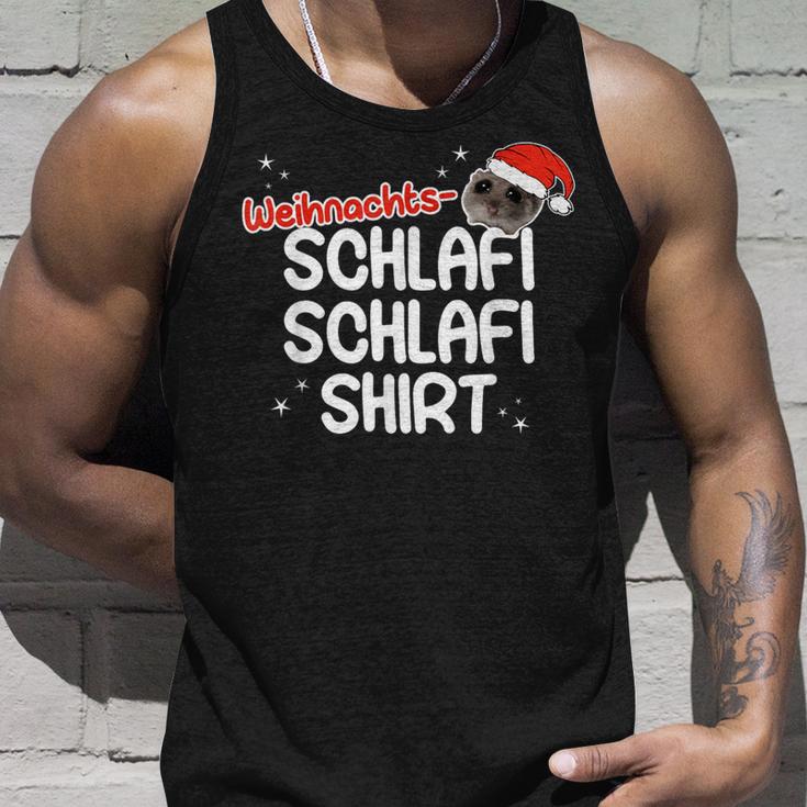 Christmas Sleep Sad Hamster Schlafi Schlafi Tank Top Geschenke für Ihn