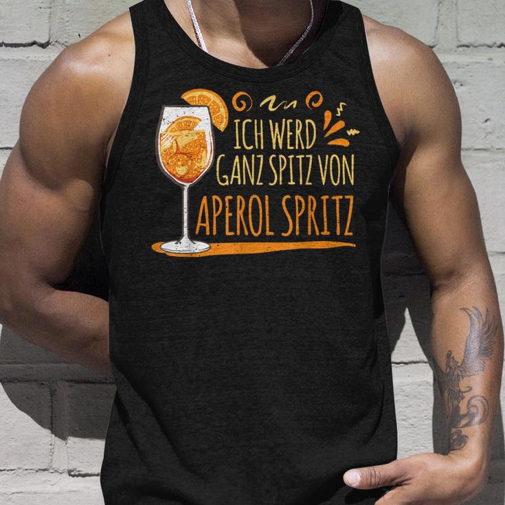 Cocktail Ich Werd Ganz Spitzon Aperol Spritz German Tank Top Geschenke für Ihn