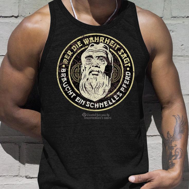 Confucius Wer Die Wahrheit Sagt Tank Top Geschenke für Ihn