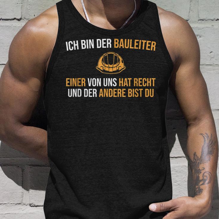 Construction Supervision Construction Site Helmet Construction Management Tank Top Geschenke für Ihn