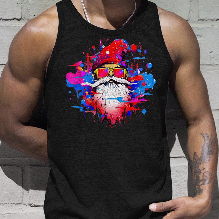 Cooler Weihnachtsmann Lustig Mit Sonnenbrille Tank Top Geschenke für Ihn