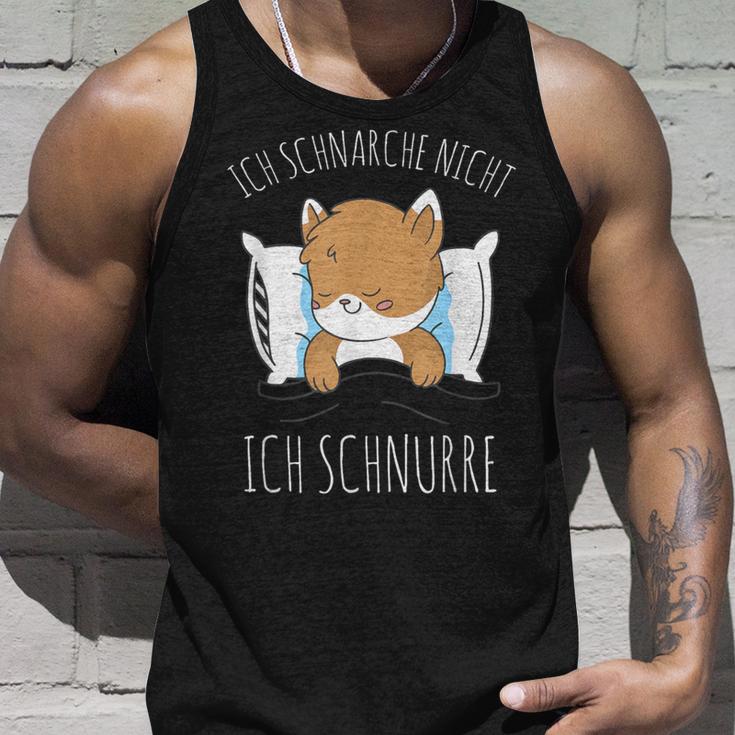 Cute Cat Pyjamas Ich Schnarche Nicht Ich Schnurre Tank Top Geschenke für Ihn