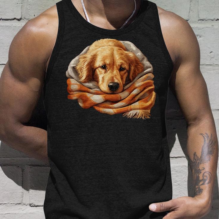 Cute Dog Official Sleep Golden Retriever Dog Tank Top Geschenke für Ihn