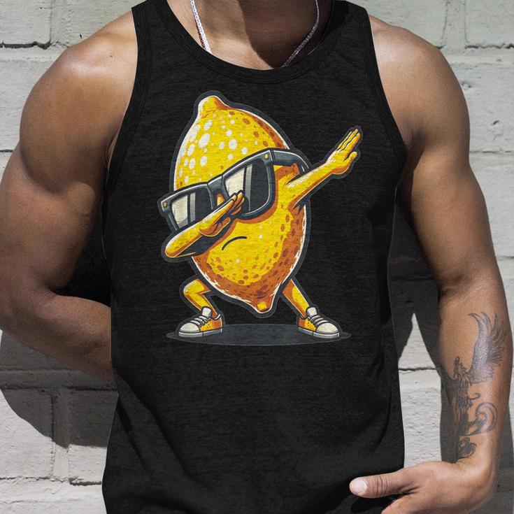 Dab Lemon Dancing Dabbing Lemon Fruit Tank Top Geschenke für Ihn