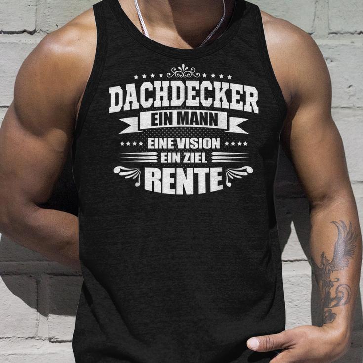 Dachdecker Ein Mann Ein Ziel- Pension Entrance Tank Top Geschenke für Ihn