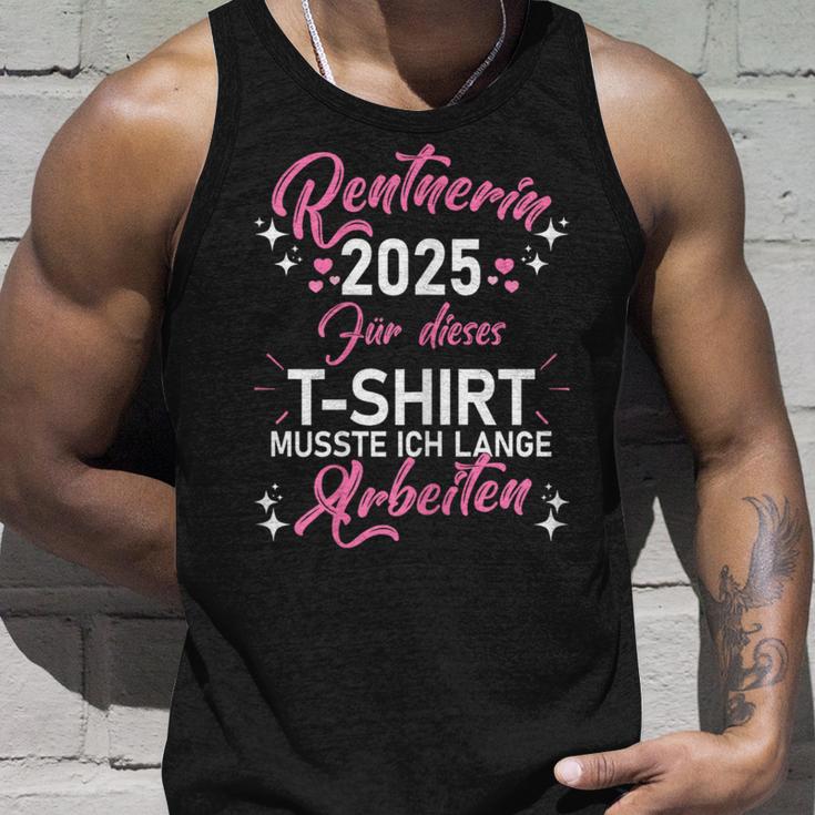 Damen Rente 2025 Ruhestand Pension Deko Dekoration Rentner 2025 Tank Top Geschenke für Ihn