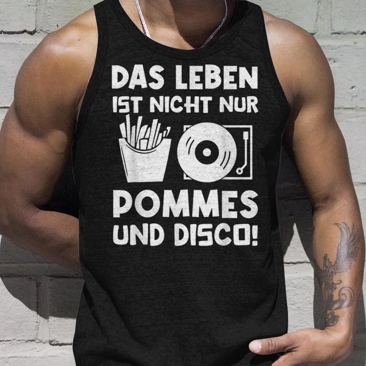 Das Leben Ist Nicht Nur Pommes Und Disco Tank Top Geschenke für Ihn