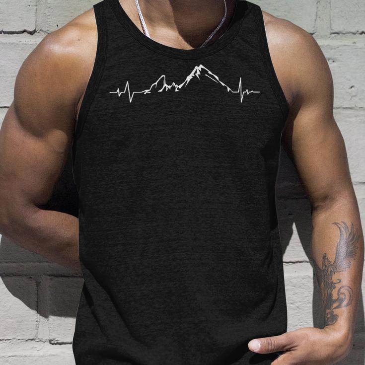 Der Berg Watzmann Herzbeat Puls Berge Ecg Frequency Tank Top Geschenke für Ihn