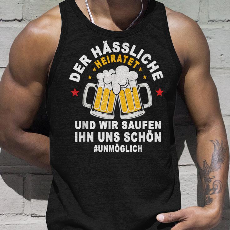 Der Hässliche Heiratet Wir Saufen Ihn Uns Schön Jga Team Tank Top Geschenke für Ihn